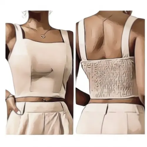Molde de Cropped Social Casual #184