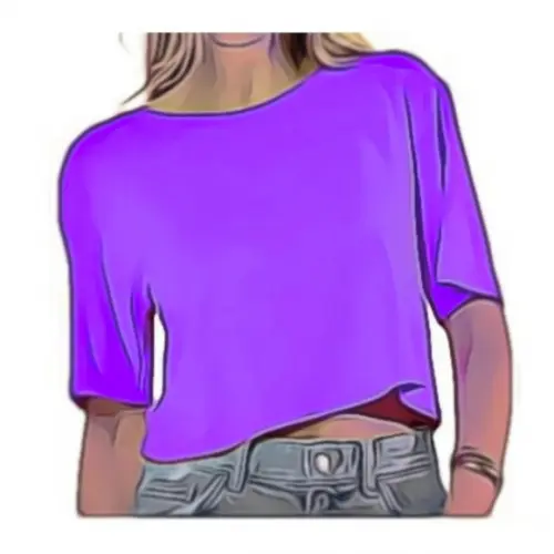 Molde de Cropped Soltinho Fem #212