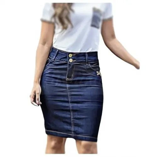 Molde de Saia Jeans Justa Adulto 36 ao 50 #38