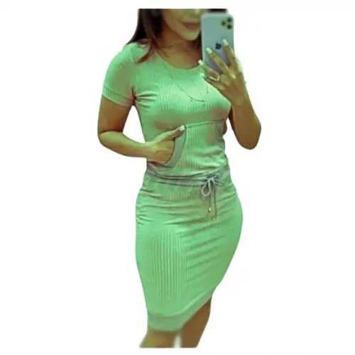 Molde de Vestido de Malha Canelada #16