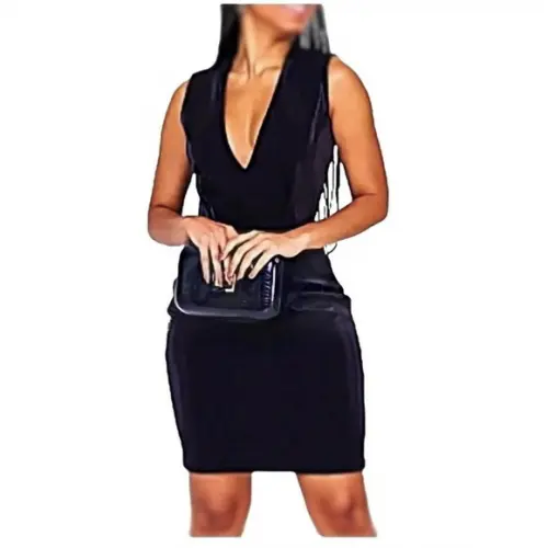 Molde de Vestido Curto com Fenda Adulto #13