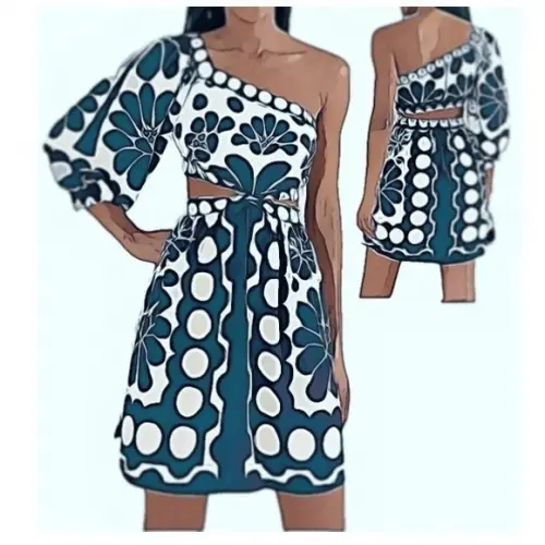 Molde de Vestido Feminino Curto #572