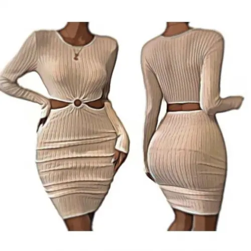 Molde de Vestido Justo com Anel #500