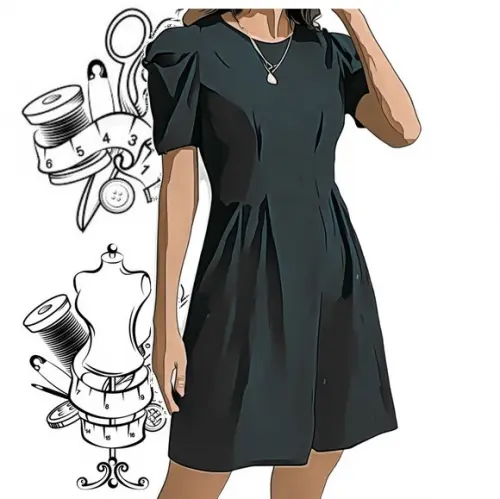Molde de Vestido Tubinho Feminino Adulto #386