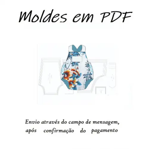 Molde Digital - Modelagem de Banho de Sol Unissex