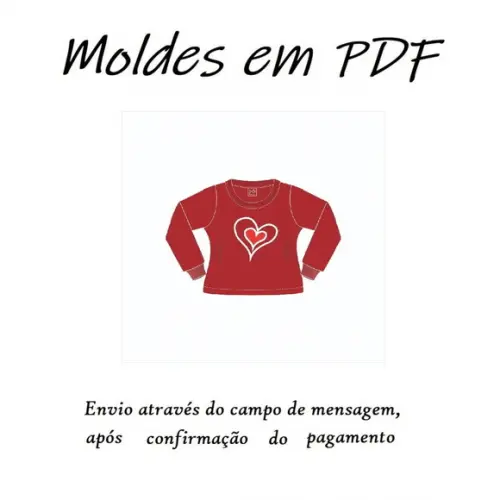 Molde Digital - Modelagem de Blusa Feminina Infantil