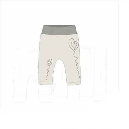 Molde Digital - Modelagem de Calça Legging Bebê