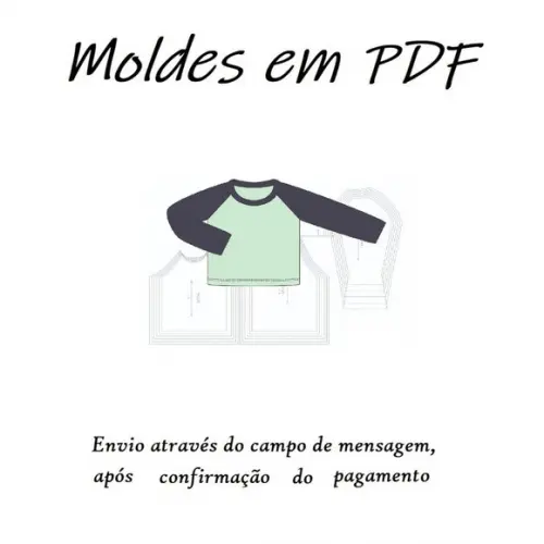 Molde Digital Camiseta Infantil de Proteção Uv