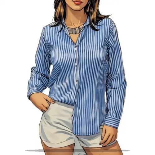 Molde Digital Camisa Feminina m Longa e Curta em pdf P ao Gg