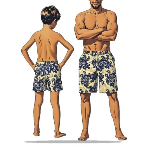 Molde Digital de Bermuda Tactel Adulto e Infantil P-gg 2-16