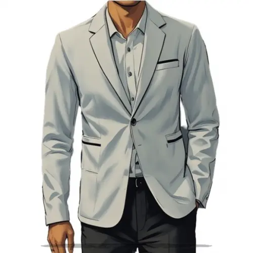 Molde Digital de Blazer Masc Corte Italiano do P ao Xxg