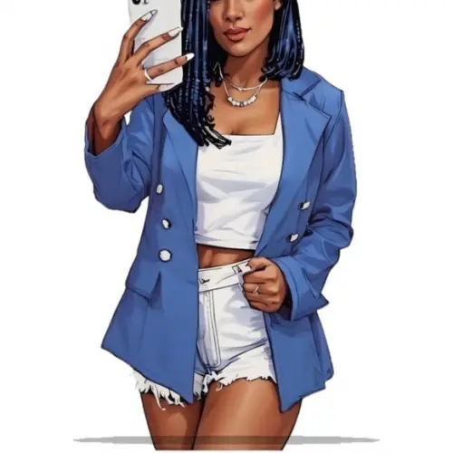 Molde Digital de Blazer Feminino Adulto Blogueira do P ao Gg
