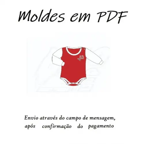 Molde Digital de Body Unissex com Duas Opções de Manga