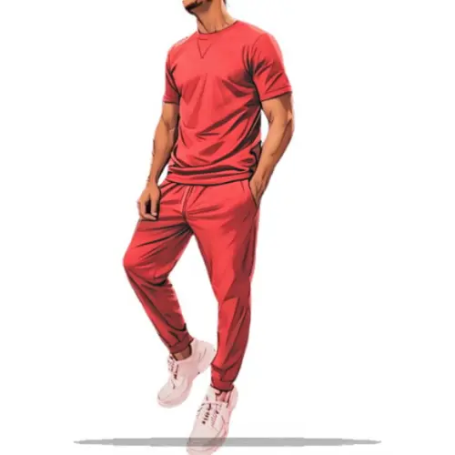 Molde Digital de Calça e Camiseta Fitness Masc P ao Gg