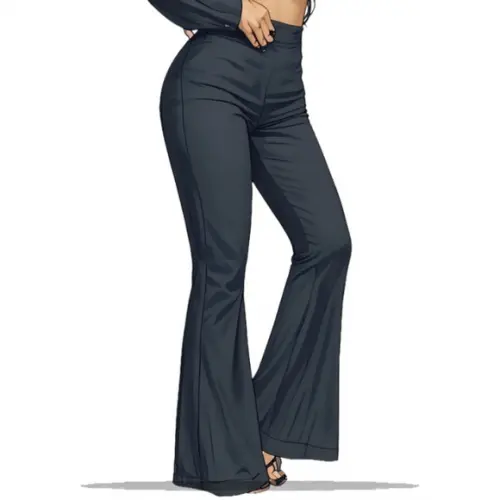 Molde Digital de Calça Flare do P ao Gg em pdf