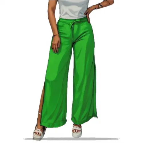 Molde Digital de Calça Pantalona com Fenda Cós Elastico P-gg