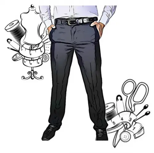 Molde Digital de Calça Social Adulto Masc 36 ao 50 #371
