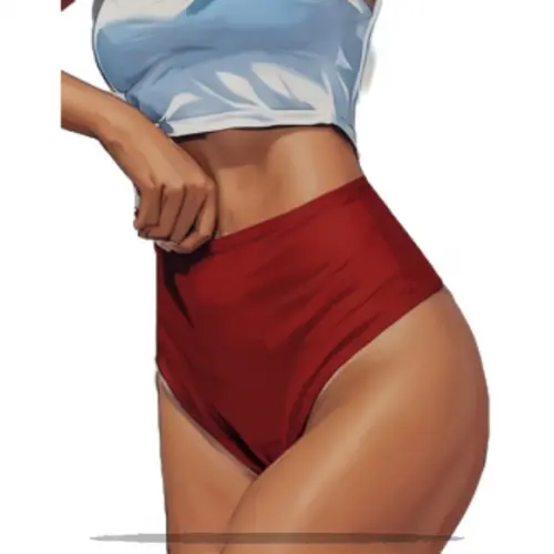 Molde Digital de Calcinha Cintura Alta Modeladora do P ao Gg