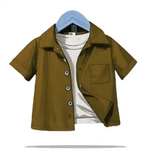 Molde Digital de Camisa Manga Curta Inf Menino 2 a 14 Anos