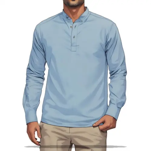 Molde Digital de Camisa Masculina Gola Padre do P ao Xxg