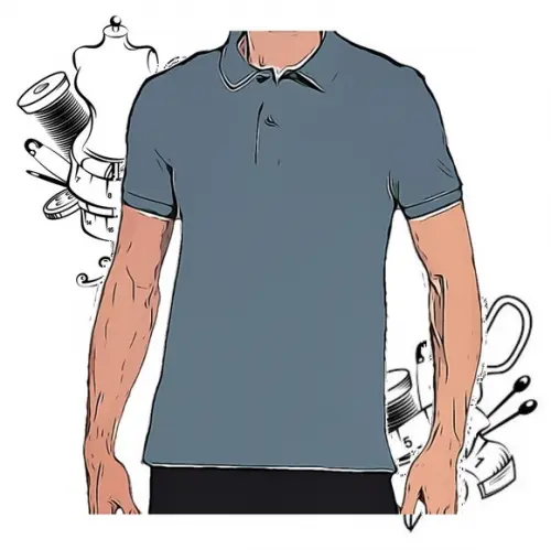 Molde Digital de Camisa Polo Slim Masculina P ao Xxg #195