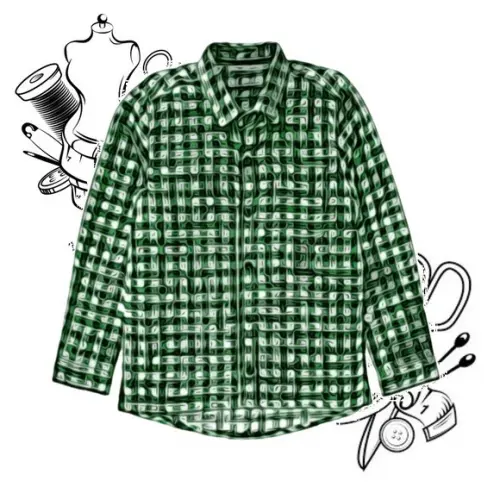Molde Digital de Camisa Social Inf m Longa 2 a 14 #236