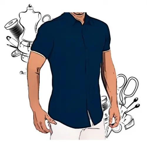 Molde Digital de Camisa Social Slim Pp ao Xxg #203