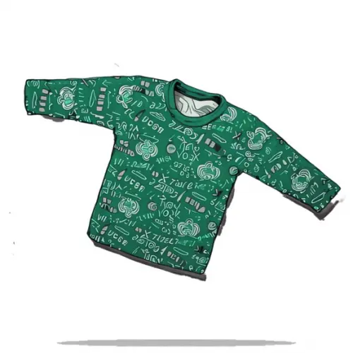 Molde Digital de Camiseta Bebe Opções de Manga Rn ao Gg
