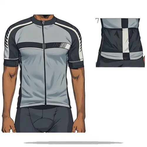Molde Digital de Camiseta Ciclista Raglan Masculina Pp ao Gg