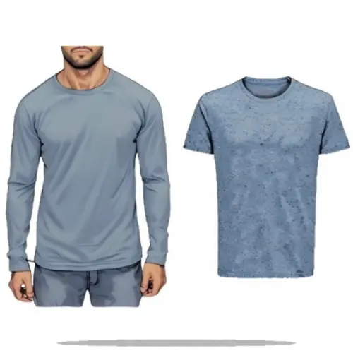 Molde Digital de Camiseta Longa e Curta Masc Adulto Pp ao Gg