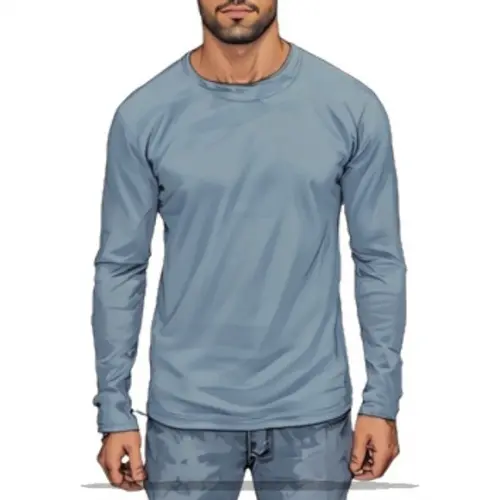 Molde Digital de Camiseta Masc Gola o Manga Longa Pp ao Gg