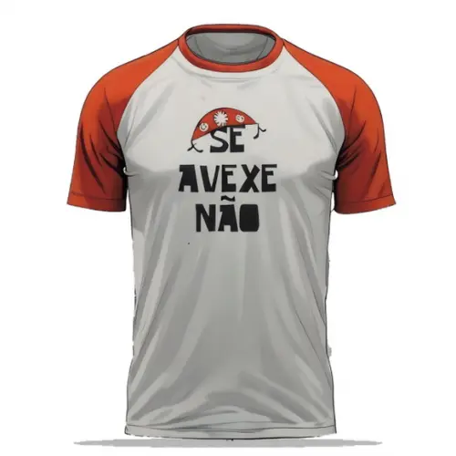 Molde Digital de Camiseta Raglan Adulto Masculina Pp ao Xxg