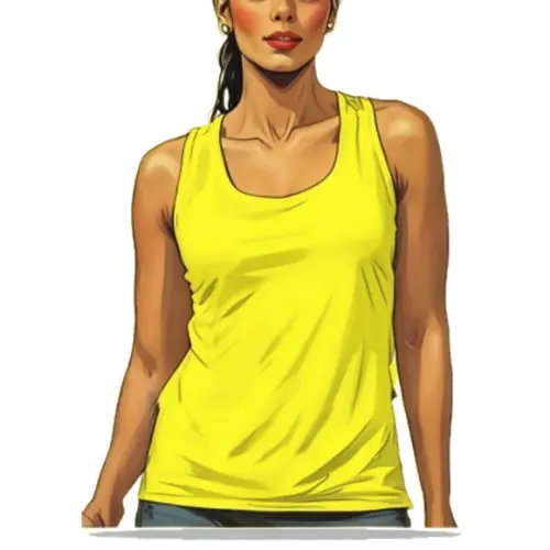 Molde Digital de Camiseta Regata Feminina Adulto P ao Xxg