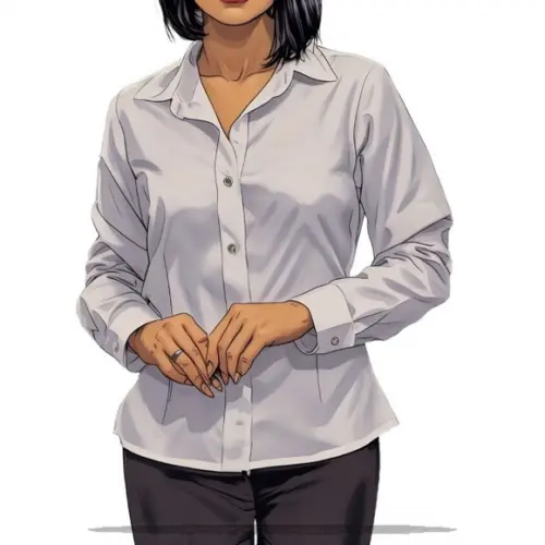 Molde Digital de Camisete Social Fem m Longa e Curta P ao Gg