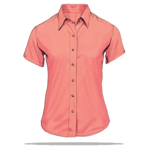 Molde Digital de Camisete Fem Adulto 2 Opções de Manga P-gg