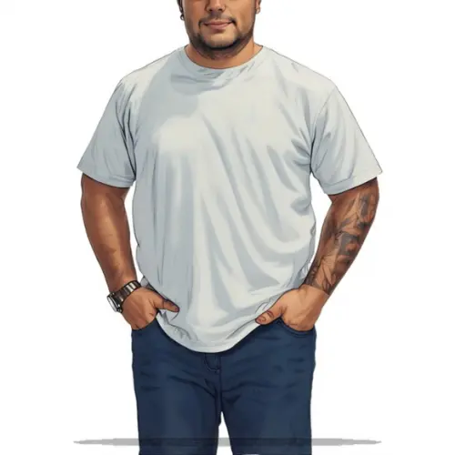 Molde Digital de Camiseta Trad Plus Size Masc Gg-g5