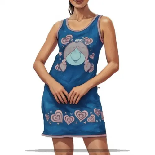 Molde Digital de Camisola Fem Regata P ao Xg