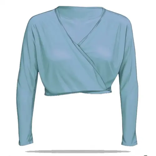 Molde Digital de Casaquinho Ballet Transpassado Inf 2 ao 14