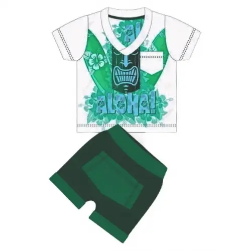 Molde Digital de Conjunto Masculino Bermuda Canguru Verão