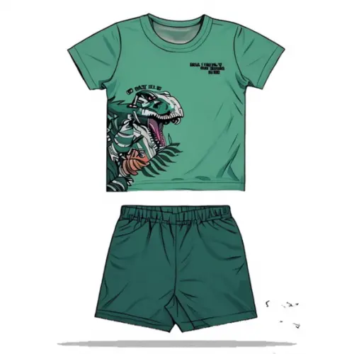 Molde Digital de Conjunto Infantil Masculino Verão 1 ao 12
