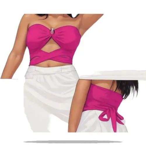 Molde Digital de Cropped com Argola Adulto P ao Xxg