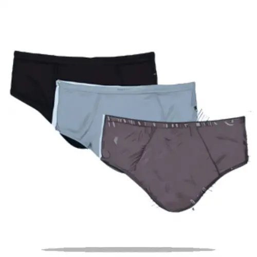 Molde Digital de Cueca Slip Basica Adulto do P ao Xg