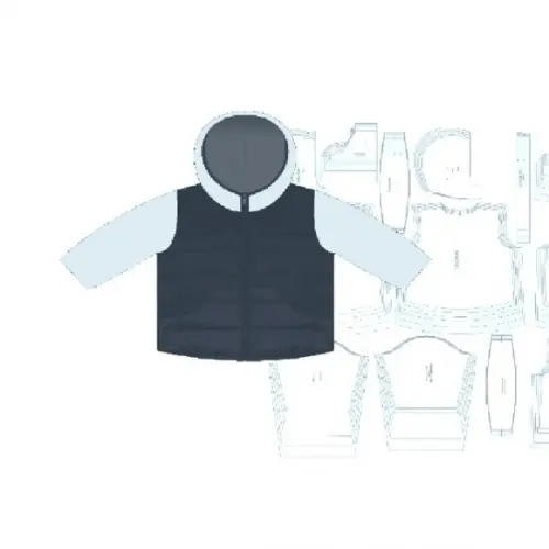 Molde Digital de Jaqueta Masculina Infantil
