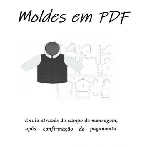 Molde Digital De Jaqueta Masculina Infantil - Envio Rápido