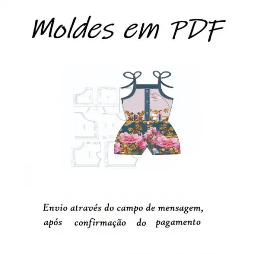 Molde Digital De Macaquinho De Alça Feminino Infantil