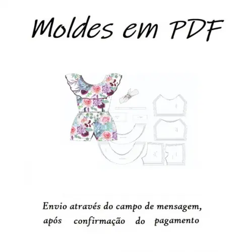 Molde Digital de Macaquinho Infantil com Tiara Envio Rápido
