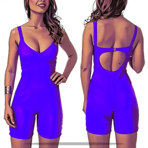 Molde Digital de Macaquinho Fitness Fem do P ao Gg