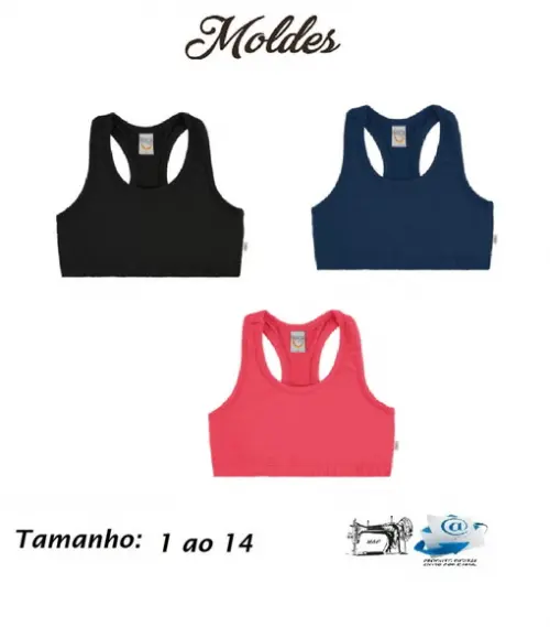 Molde Digital de Modelagem Top Infantil