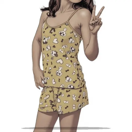 Molde Digital de Pijama Babydool Inf Alcinha 1 a 8 Anos
