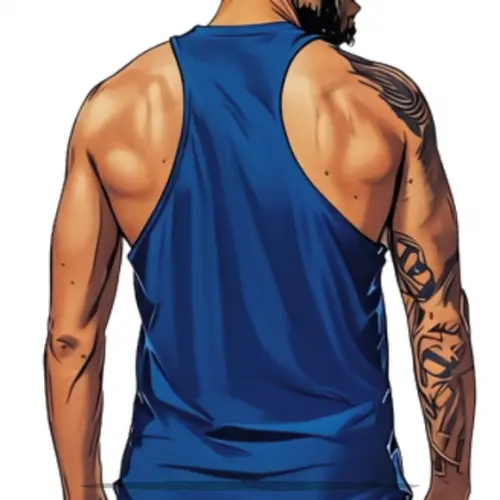 Molde Digital de Regata Cavada Masculina Pp ao Xg